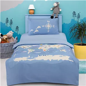 سرویس ملحفه بچگانه 3تکه یونیورس آبی