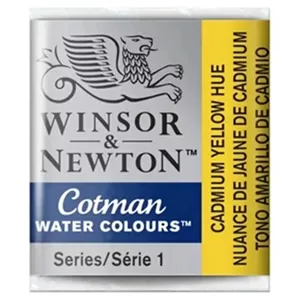قرص آبرنگ وینزور اند نیوتن رنگ CADMIUM YELLOW HUE مدل COTMAN