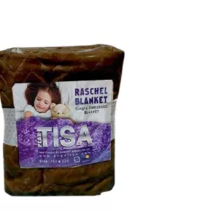 پتوی مسافرتی(ژله ای) تک نفره تیسا (رنگ شکلاتی)