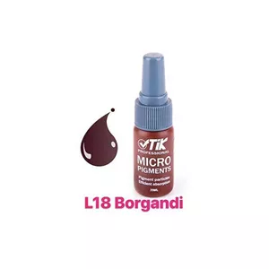 رنگ تاتو تیک - پایه آب - بورگاندی L18 