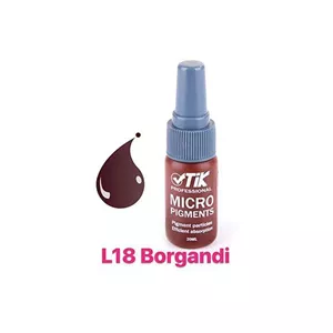 رنگ تاتو تیک - پایه آب - بورگاندی L18 