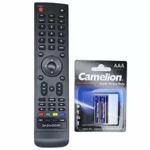 ریموت کنترل تلویزیون دوو مدل 2500 به همراه باتری