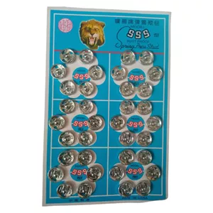 دکمه فشاری سایز یک فلزی سفید36عددی