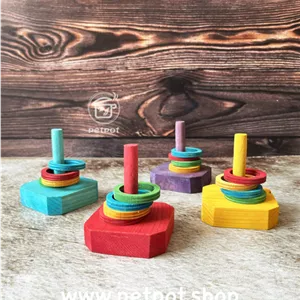 اسباب‌بازی فکری آموزشی حلقه و میله طوطی