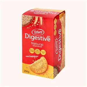 بیسکوییت دایجستیو تیفانی با گندم طبیعی 250 گرمی Digestive ..