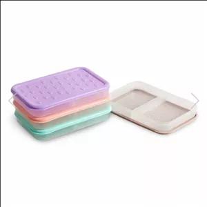 ظرف فریزری دو تکه آیدا رنگ صورتی