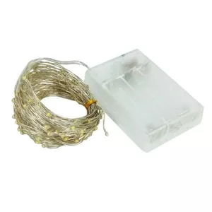 ریسه ال ای دی مفتولی کد 50LED طول 5 متر رنگ آفتابی