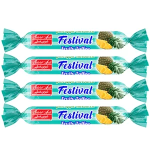 تافی با طعم آناناس فستیوال شیرین عسل 10 گرم