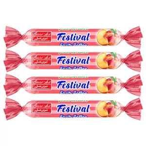 تافی با طعم هلو فستیوال شیرین عسل 10 گرم