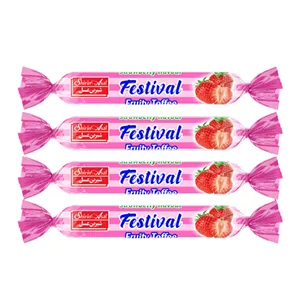 تافی با طعم توت فرنگی فستیوال شیرین عسل 10 گرم
