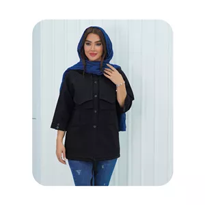 مانتو مدل نیروانا کد 2006 مشکی سایز 1