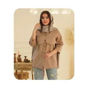 مانتو مدل نیروانا کد 2006 شکلاتی سایز 2