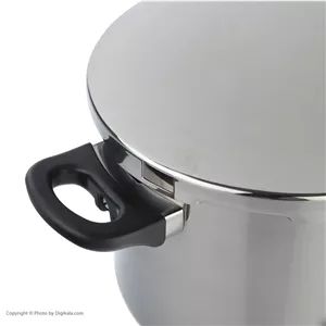 دیگ زودپز 4/5 لیتری پارس (کف سه لایه) با سبد بخار پز