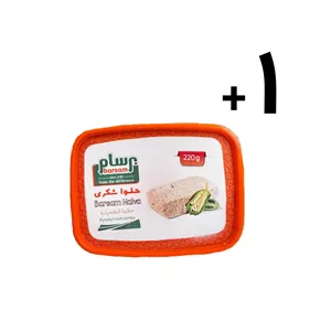 پک 2 عدد حلوا شکری 220 گرمی برسام