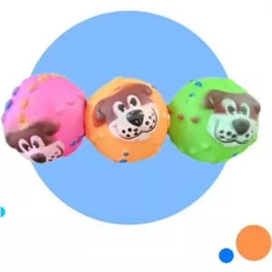 توپ سوتک دار کیوت بال رنگ سرخابی Cute Ball