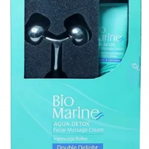 کیت کرم ماساژ بایومارین مدل Aqua Detox به همراه رولر ماساژ سه بعدی حجم 100 میلی لیتر