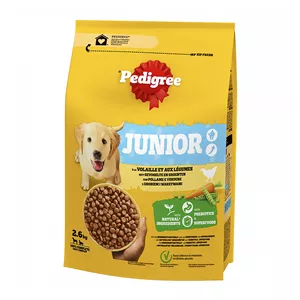 غذای خشک سگ پدیگری جونیور مرغ و سبزیجات 2.6 کیلوگرم