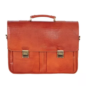 کیف اداری چرم کد DL41.Lizard عسلی