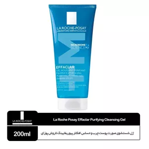ژل شستشوی صورت پوست چرب و حساس افکلار(Effaclar M ) لاروش پوزای 200 میل