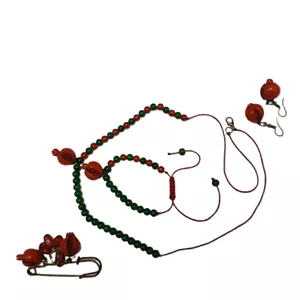 ست و گل سینه رنانه و دخترانه طرح انار