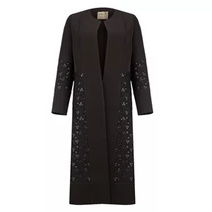 مانتو مدل سیمین کد 1776 مشکی 36-38