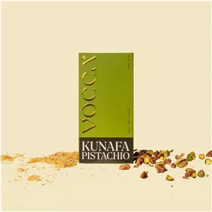 شکلات دبی تخته ای با مغز پسته و کنافه وکا 125گرم VOCCA