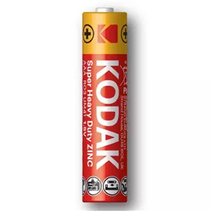 باتری نیم قلمی کداک مدل Kodak Super Heavy Duty Zinc پک 30 عددی
