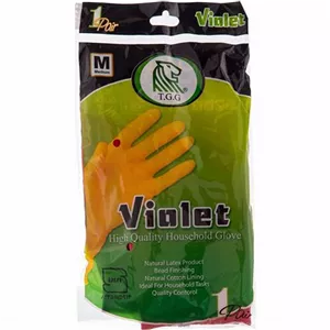 دستکش اشپزخانه ویولت ساق کوتاه متوسط