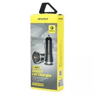 شارژر فندکی اوی مدل AWEI C-825 30W 2Port مشکی