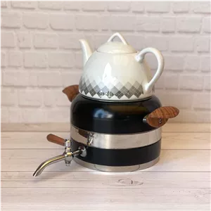 ست کتری قوری ترک ماز ترکیه رنگ مشکی