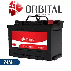 باتری 12 ولت 74 آمپر اوربیتال سپاهان سایز L3