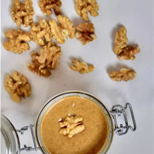 کره گردو 1 گیلو گرم بدون شکر و افزودنی تولید روزانه