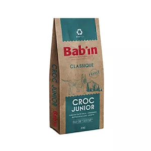 غذای خشک توله سگ با طعم اردک بابین مدل Babin Croc Junior وزن 1 کیلوگرم(فله)