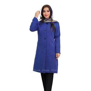 مانتو مدل ماهروی کد 2159 آبی نفتی سایز 1