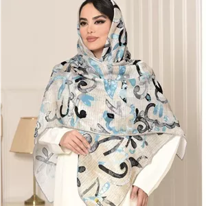 روسری نخی 4875 آبی