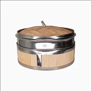بخارپز چوبی بامبو دور استیل
