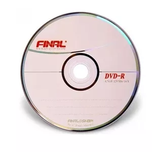 دی وی دی خام فاینال مدل DVD-R بسته تک عددی