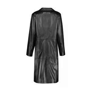 کت چرم زنانه چرم مشهد مدل B0489-001-42 رنگ مشکی 44