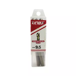 مته کبالت زیناکس کد YP-HSS-DIN338-9.5MM سایز 9.5 میلی متر مجموعه 5 عددی