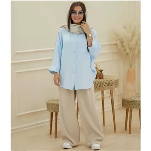 شومیز زنانه السانا مدل کارمیلا کد 2191 استخوانی