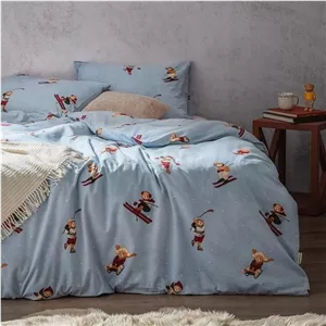 سرویس روتختی چهارفصل مادام کوکو مدل Fabienne Flannel تک نفره 3 تکه