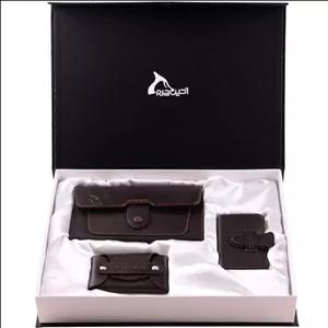 ست هدیه زنانه چرم بارز کد DS59 قهوه ای