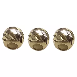 3 عدد گوی طلا آب شده 0.04 گرمی البرنادو تراش - جمعا 0.12 گرم