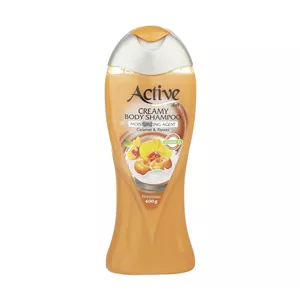 شامپو بدن کرمی اکتیو (Active) مدل Caramel & Flower وزن 400 گرم حجم