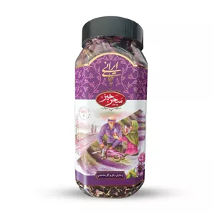 چای سیاه ایرانی زعفران گل محمدی هل سحرخیز