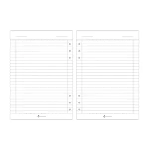 کاغذ کلاسور پدیده نقش مدل 6 حلقه بسته 400 عددی سفید