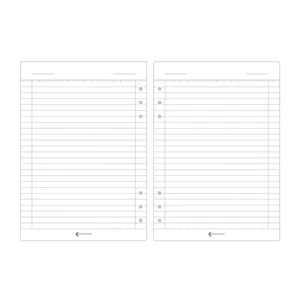 کاغذ کلاسور پدیده نقش مدل 6 حلقه بسته 100 عددی سفید