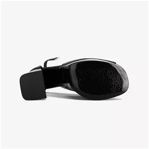 کفش پاشنه دار زنانه چرم مشهد مدل J2671 سبز کله غازی 40