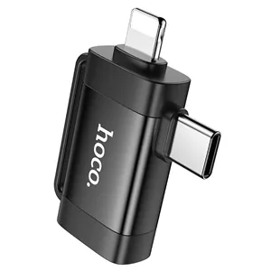 مبدل OTG لایتینک و تایپ سی به usb هوکو UA31ّ