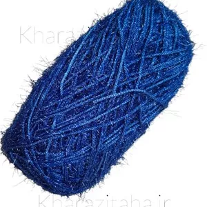 کاموا سوزنی 100گرمی آبی پر رنگ